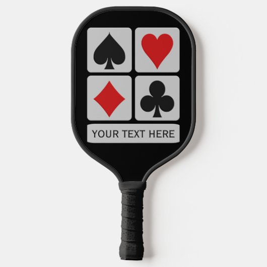 Aangepaste tekstkaartspeler pickleball paddle (Achterkant)