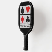 Aangepaste tekstkaartspeler pickleball paddle (Links)