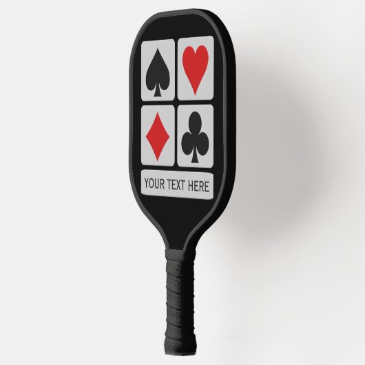 Aangepaste tekstkaartspeler pickleball paddle (Links)