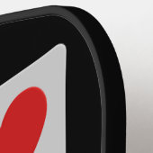 Aangepaste tekstkaartspeler pickleball paddle (Links Detail)