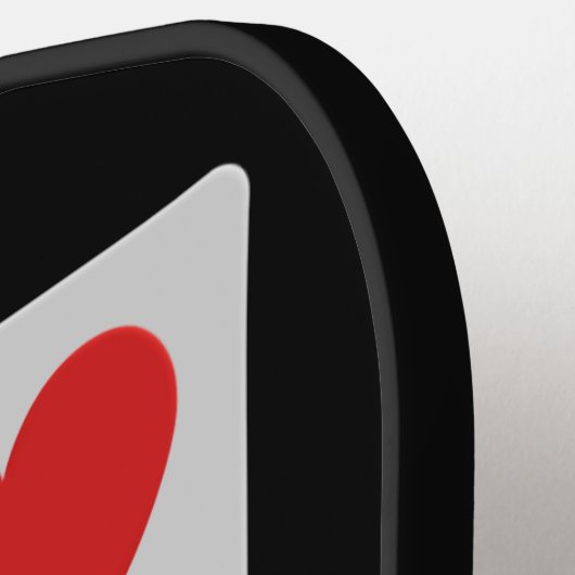 Aangepaste tekstkaartspeler pickleball paddle (Links Detail)