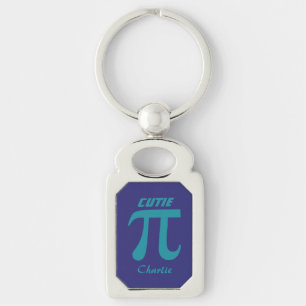 Aangepaste tekstketen pi/Cutie Pie Sleutelhanger