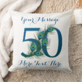 Aangepaste tekstklasse 50th Birthday 50 Kussens (Deken)
