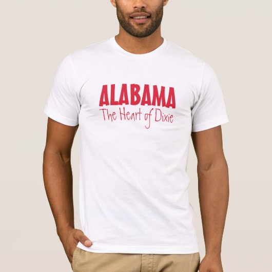 aangepaste tekstkleding ALABAMA T-shirt (Voorkant)