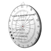 Aangepaste tekstkleur Zakelijk Dartbord (Voorkant Rechts)