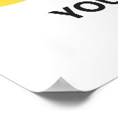 Aangepaste tekstkoele pinguïn poster (Hoek)