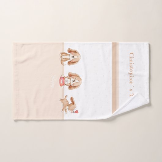 Aangepaste tekstkwekerij voor puppy's handdoek (Handdoek)
