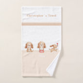 Aangepaste tekstkwekerij voor puppy's handdoek (Handdoek)