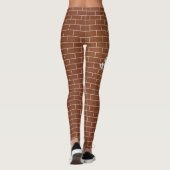 Aangepaste tekstLeggings - Brick Wall Leggings (Achterkant)