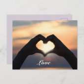 Aangepaste tekstliefhebbers - Heart Shape Twilight Briefkaart (Voorkant / Achterkant)