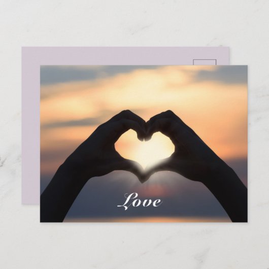 Aangepaste tekstliefhebbers - Heart Shape Twilight Briefkaart (Voorkant / Achterkant)