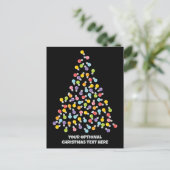 Aangepaste tekstlijst Kerstboom Feestdagenkaart (Staand voorkant)