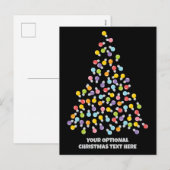 Aangepaste tekstlijst Kerstboom Feestdagenkaart (Voorkant / Achterkant)