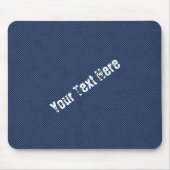 Aangepaste tekstMuismat - Blauw jans-ontwerp Muismat (Voorkant)