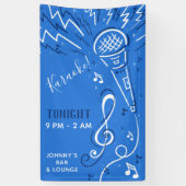 Aangepaste tekstmuziekmicrofoonbanner spandoek (Verticaal)