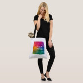 Aangepaste tekstnaam Afbeelding Foto Logo-schouder Tote Bag (Op model)