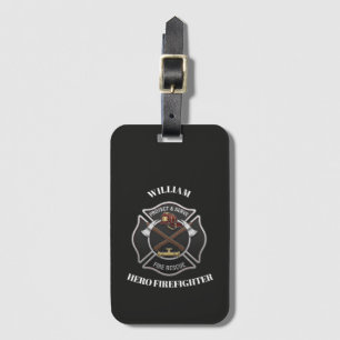 Aangepaste tekstnaam brandweer bagagelabel