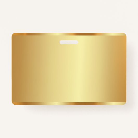 Aangepaste Tekstnaam Logo Naam Goud Blanco Achterg Badge (Voorkant)