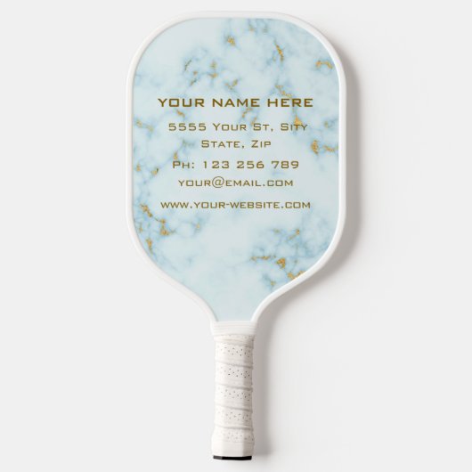 Aangepaste tekstnaam Pickleball Paddle (Achterkant)