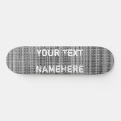 Aangepaste tekstnaam Skateboard voor grijze verbin (Horizontaal)