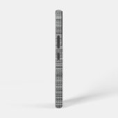 Aangepaste tekstnaam voor Faux Grey Fabric Samsung Galaxy Hoesje (Rechterkant)