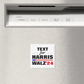 Aangepaste Tekstnaam voor Harris Walz 2024 Verkiez Magneet (Insitu (Vaatwasser))