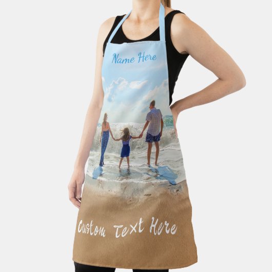Aangepaste tekstnaam voor uw foto-Schort Schort (Insitu)