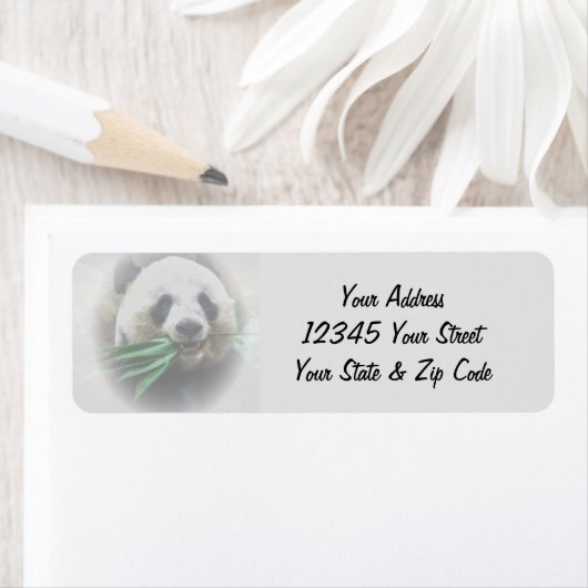 Aangepaste tekstpanda etiket (Insitu)