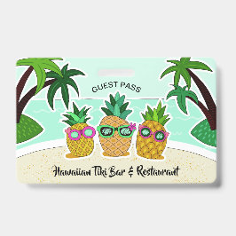 Aangepaste tekstpartijlogo's voor elke ananas badge