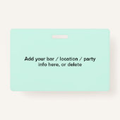 Aangepaste tekstpartijlogo's voor elke ananas badge (Achterkant)