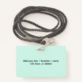 Aangepaste tekstpartijlogo's voor elke ananas badge (Achterkant met draagriem)