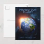 Aangepaste tekstplaneet Aarde Briefkaart (Voorkant / Achterkant)