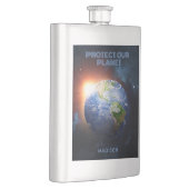 Aangepaste tekstplaneet Aarde Flacon (Rechts)