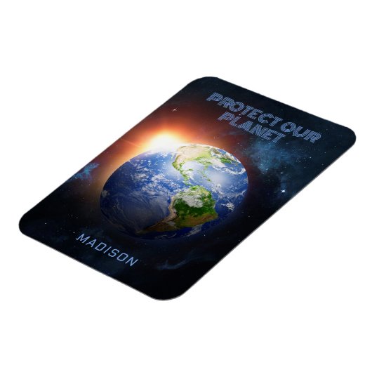 Aangepaste tekstplaneet Aarde Magneet (Linkerzijde)