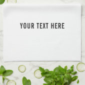 Aangepaste tekstpromotie toevoegen aan Logo Theedoek (Gevouwen)