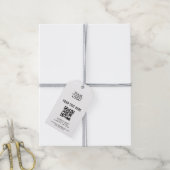 Aangepaste tekstpromotie voor Logo QR-code toevoeg Cadeaulabel (Met Touw)