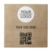 Aangepaste tekstpromotie voor Logo QR-code toevoeg Tegeltje (Voorkant)