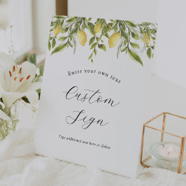 Aangepaste tekstrek voor filiaal in Lemon Branch G Reclamebord Met Voetstuk