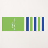 Aangepaste tekstrepspatroon yoga mat (Voorkant (horizontaal))