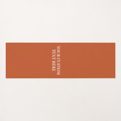 Aangepaste tekstrepspatroon yoga mat (Achterkant (horizontaal))