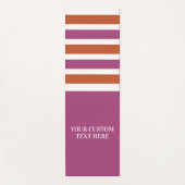 Aangepaste tekstrepspatroon yoga mat (Voorkant)