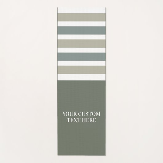 Aangepaste tekstrepspatroon yoga mat (Voorkant)