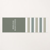 Aangepaste tekstrepspatroon yoga mat (Voorkant (horizontaal))