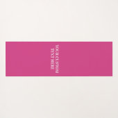 Aangepaste tekstrepspatroon yoga mat (Achterkant (horizontaal))