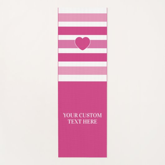 Aangepaste tekstrepspatroon yoga mat (Voorkant)