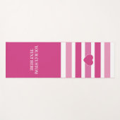 Aangepaste tekstrepspatroon yoga mat (Voorkant (horizontaal))