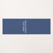 Aangepaste tekstrepspatroon yoga mat (Achterkant (horizontaal))
