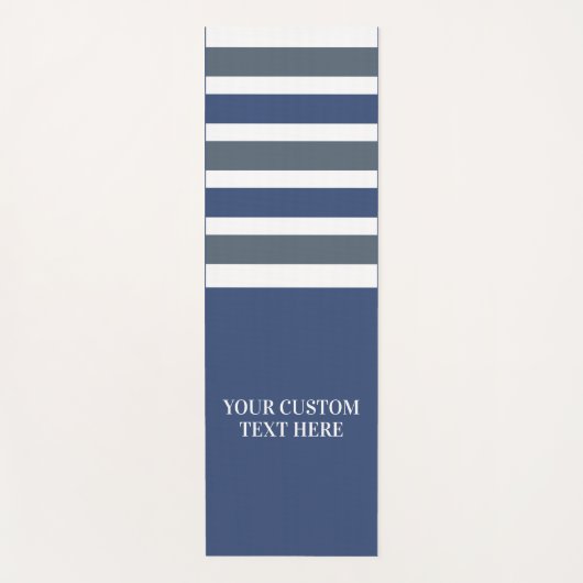Aangepaste tekstrepspatroon yoga mat (Voorkant)