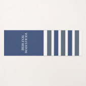 Aangepaste tekstrepspatroon yoga mat (Voorkant (horizontaal))