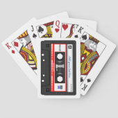 Aangepaste tekstretro- muziekcassettes, pokerkaarten (Achterkant)